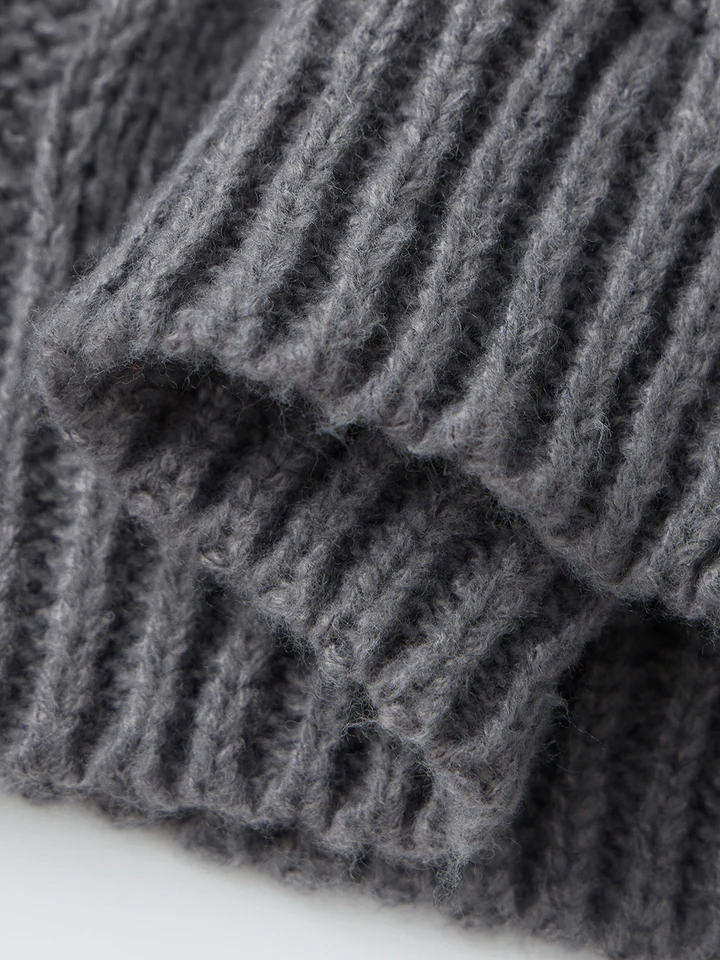 Ladies Cozy Oversized Cable Knit Jumper