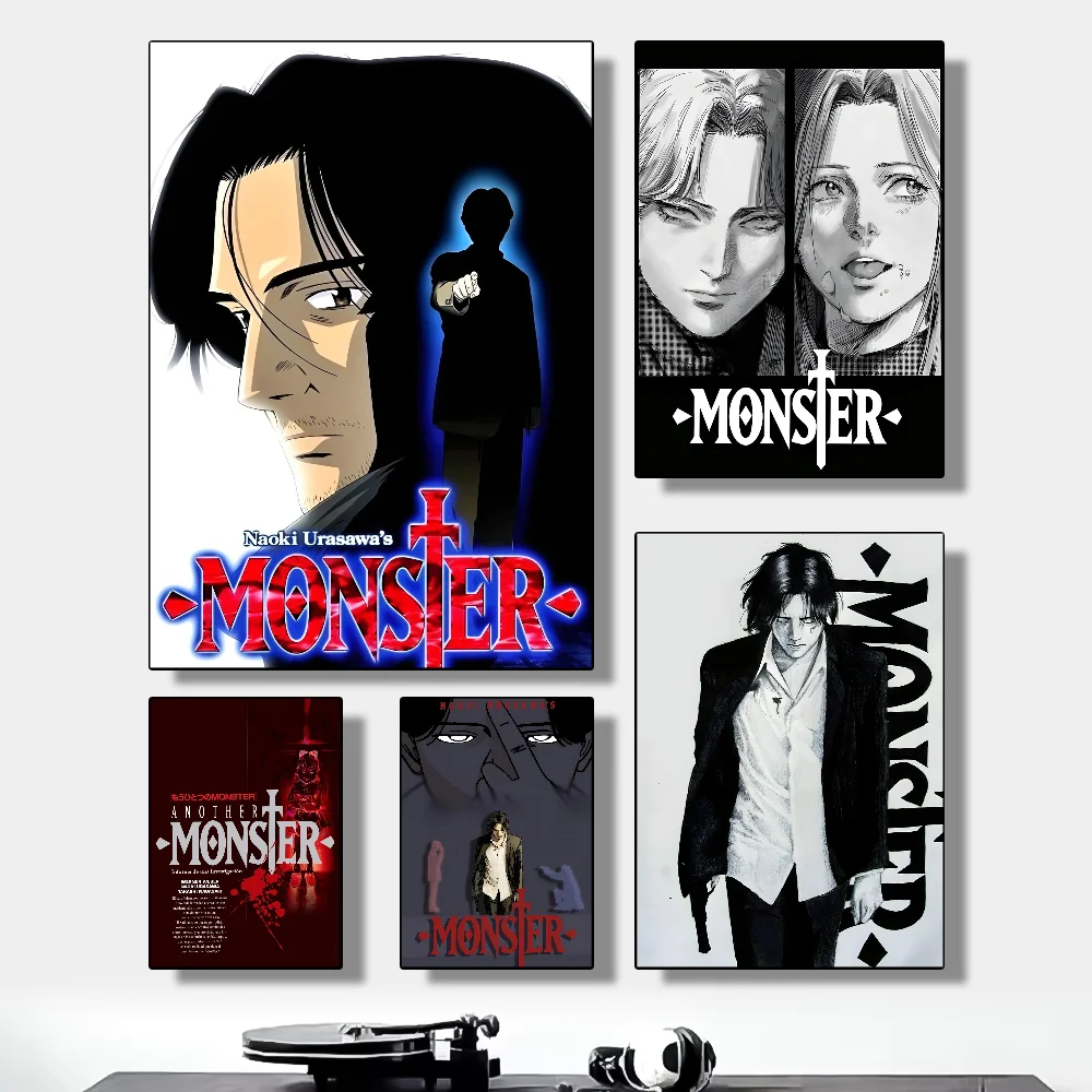 ポスター Naoki N-Naoki Urasawa S Monster Anime Classic Vintage Posters Decoracion