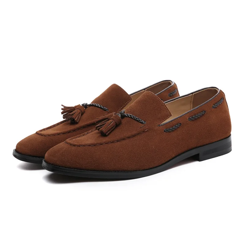 

Suede Leather Men Loafer Shoes Male Dress Casual Shoes Man Moccasins Party Wedding Footwear