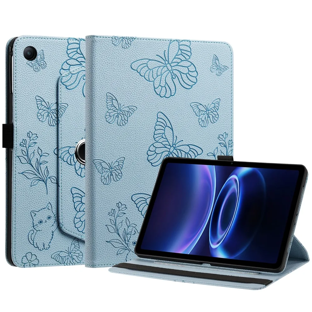 360° Rotation Flip Stand Cover with Embossed Design
