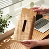 Simple Living Room Tissue Box Walnut Wood Bathroom Paper Box Table Desktop Storage Box Wooden Tissue Case Kitchen Accessories 2