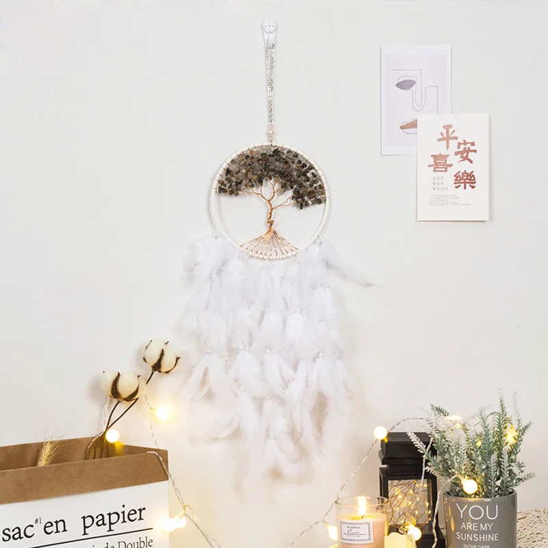 

Life Tree Pendant for Wall Hanging, Wind Chime Feather, Bedroom Decoration, Wedding Decoration, Couple Gift