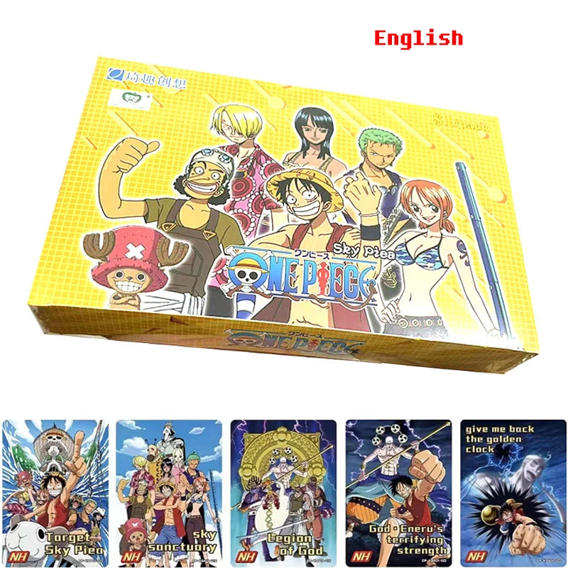 One Piece Kyou English Cards Rare Collection Cartoon Anime Series Character Toys Cards Rufy Game Card Regali Di Festa Per Bambini