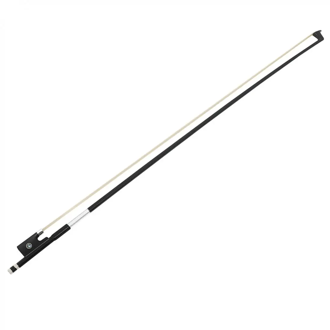 Carbon Fiber 4/4 Full Size Ebony Wood Frog Violin Bow for Advance Level Violins with Storage Box Horsehair Fiddle Bow