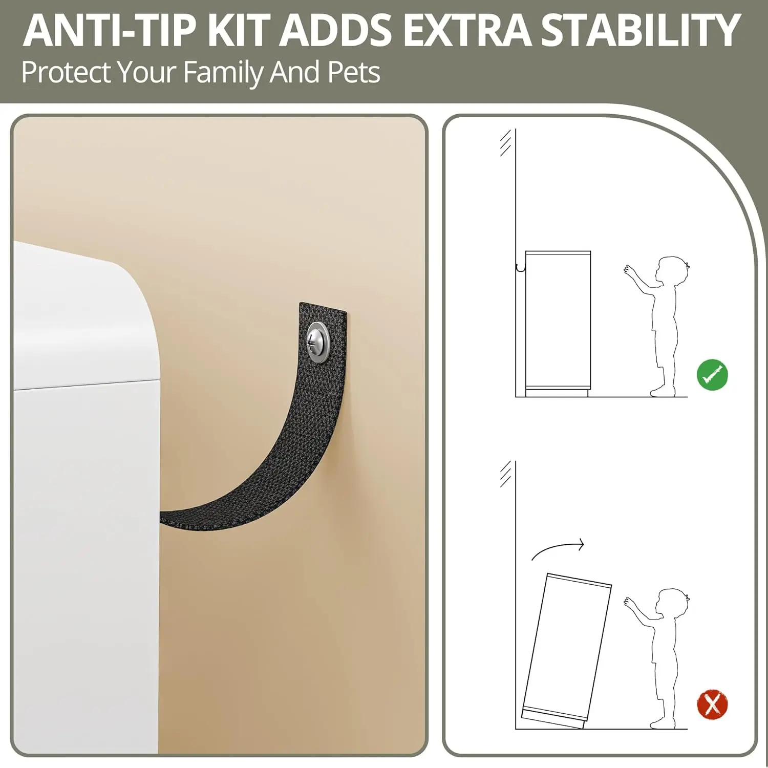 IRONCK Fluted 6 Drawer Dresser for Bedroom,54 6