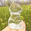 Natural Clear Glass French Bulldog Hand-carved Cartoon Crystal Healing Stone Home Decor Creative Christmas Gifts For Kids 1pcs 2