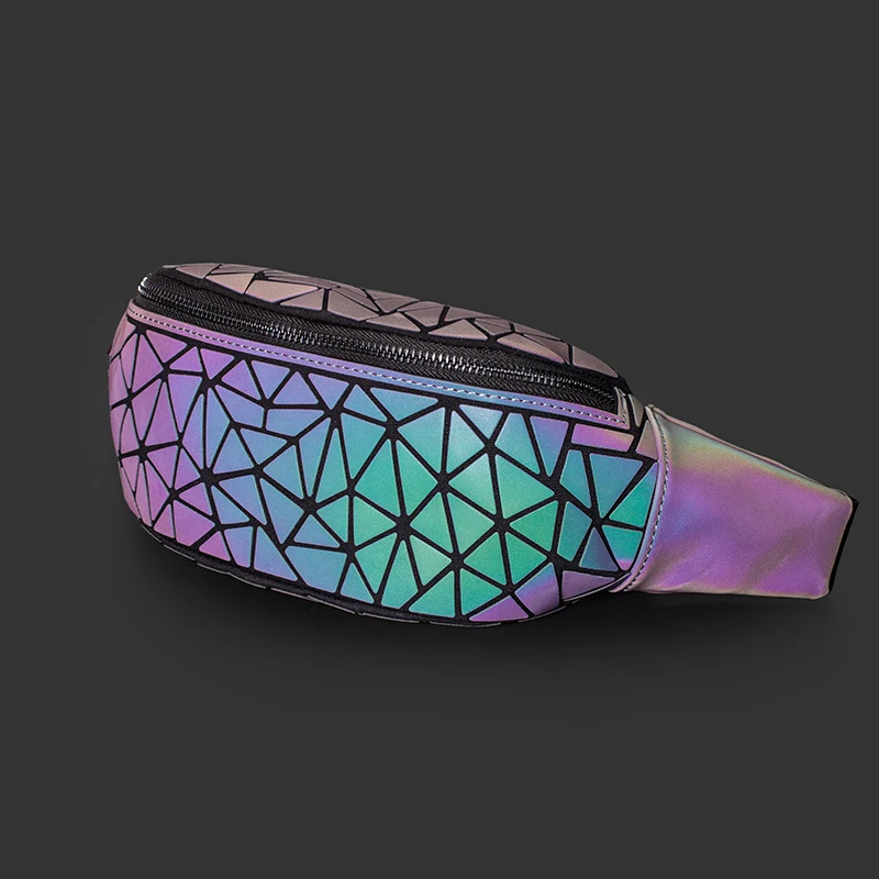 DIOMO 2022 Fanny Packs  㸮  Luminous Holographic Traveling Bum Bag