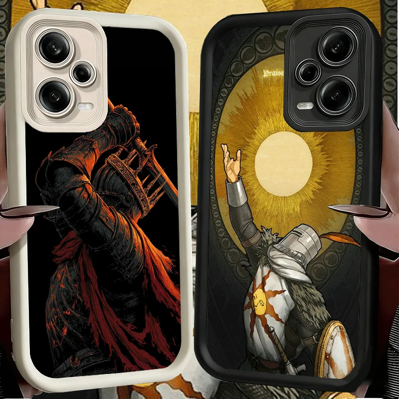 Elegant Dark Souls Gaming Silicone Phone Case - Soft Touch Protective Shell