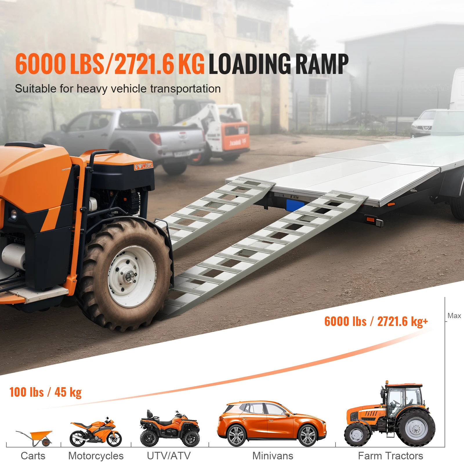 Aluminum Loading Ramps for Motorcycles and ATVs