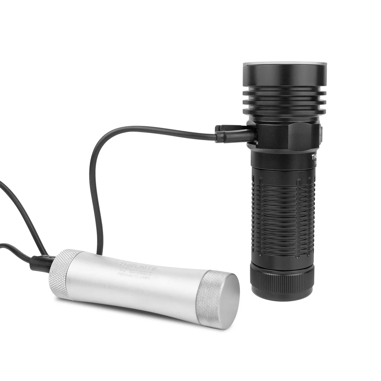 無音-高ルーメン戦術懐中電灯,タイプc充電式LED懐中電灯