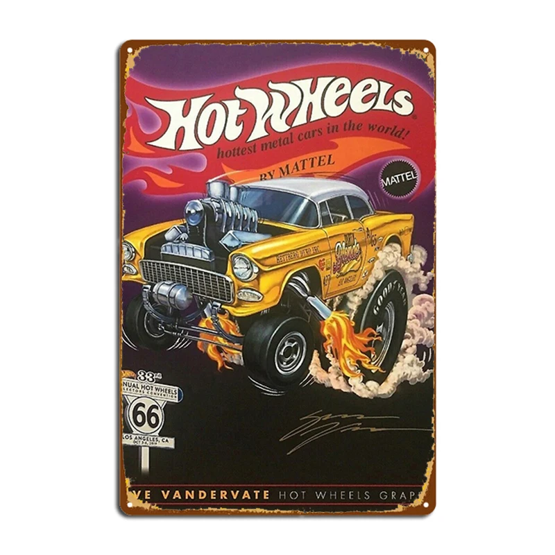 

Постер Hot Wheels Gold 55-го грамма, металлические знаки, Клубная пещера, паб, постер на заказ, оловянные знаки, постеры