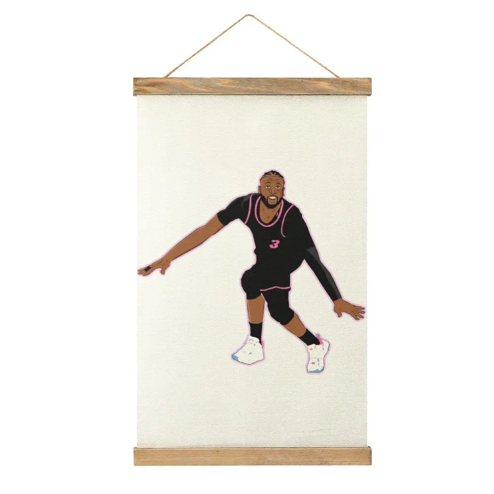 Dwyaneer E Wade D-Wade Wow 2023 Basket Stars (22) Canvas Hanging Picture Casual Graphic Picture Office Wall Decoration Fun
