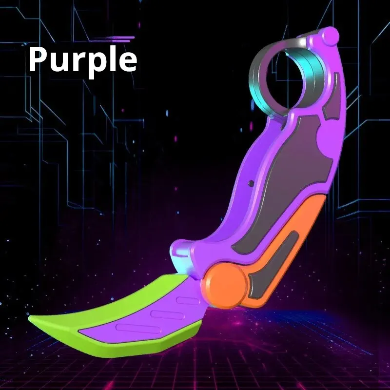 Carrot Claw Knife Decompression Tool Toy Foldable Straight Jumping Claw Butterfly Blade