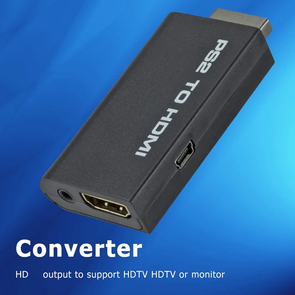 Adaptateur PS2 Vers HDMI Neuf - Pour Connecter Ta PlayStation 2 à Un écran Moderne