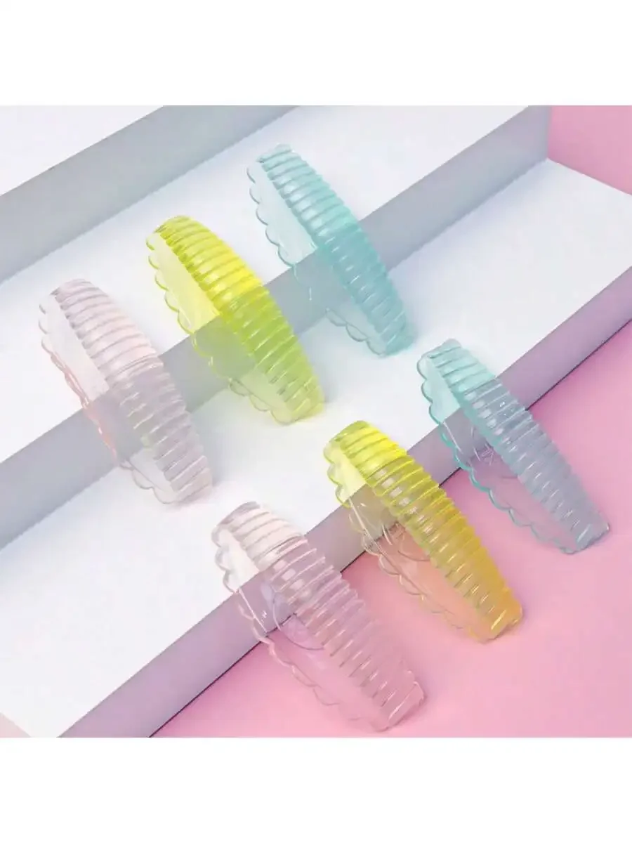 8개(4쌍) 4가지 사이즈 무료 접착제 실리콘 속눈썹 리프트 패드, 젤리형 자가 접착, 재사용 가능하고 부드러움, 다양한 속눈썹에 적합