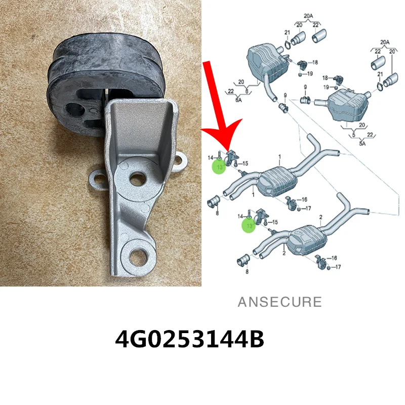 Fa1 Halter, Abgasanlage 215-942