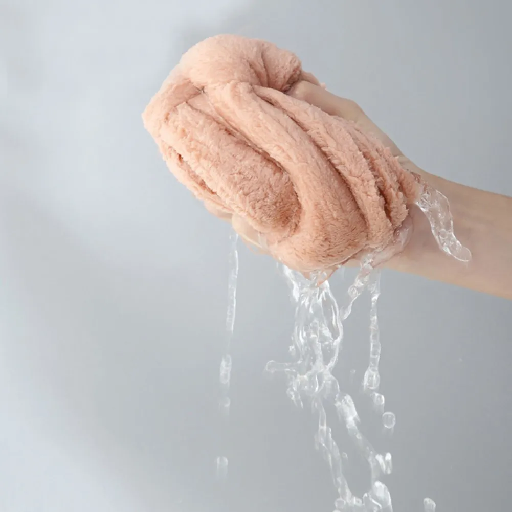 Cute Dress Hand Towels Coral Velvet Hand Towel Wall Mounted Quick-dry Absorbent Handkerchief Dress Hand Towel Kitchen Bath Towe