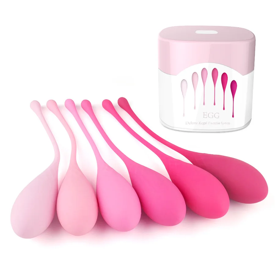 Kegel Ball Chinese Waterproof Silicone Vaginal Tightening Balls Set Pelvic Floor Muscle Exercises Ben wa Balls Sex Toy for Women kegel balls