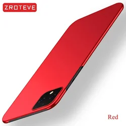 Zroteve Slim Hard Matte PC Cover - Pixel 5 XL (Red)