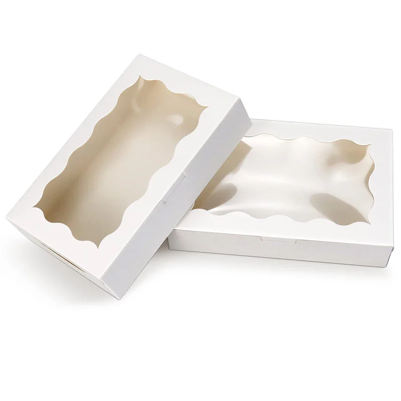 10/20/25/30pcs Cake Boxes with Window, Transparent Bakery Boxes for Pastry, Chocolate, ... - SKU CBW01753 - UGI Packaging