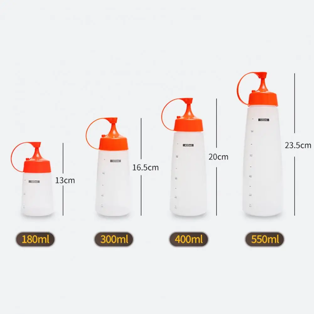 Squeeze Bottle Oil Bottle Plastic For Home Kitchen condiment bottles