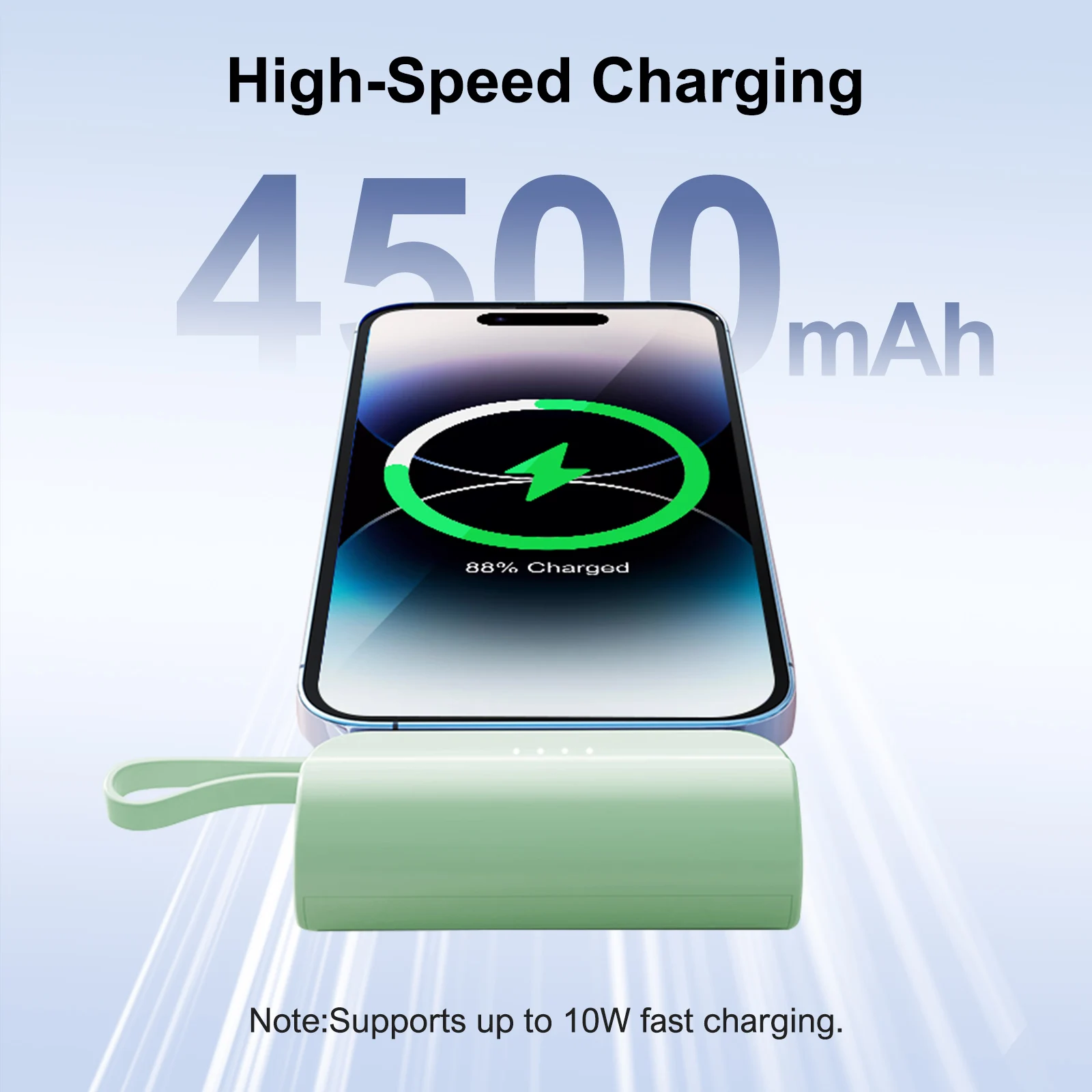 Mini Power Bank Portable 4500mAh Power Phone Charger Capsule Dual USB-C Ports For IPhone16/ 15/15 plus/15 pro/15 pro Max/Android 3