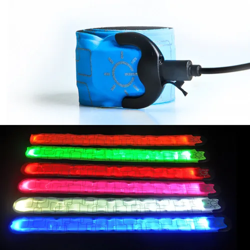 LED 야간 조명, USB 충전 암밴드, 웨어러블 러닝 암 벨트, 글로우 손목 밴드, 러닝 워킹 사이클링 안전 경고등 5