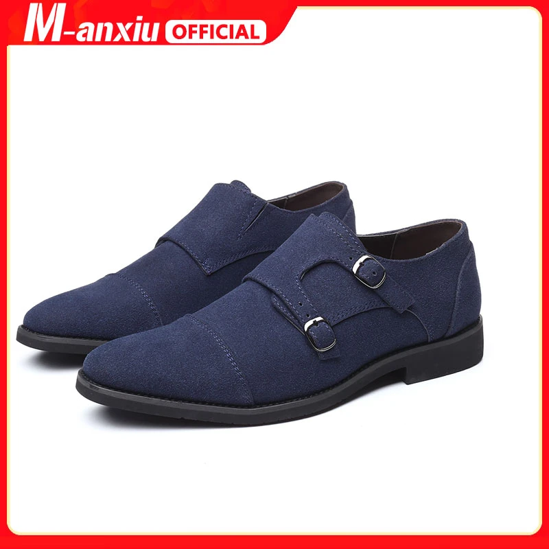 business casual blue shoes