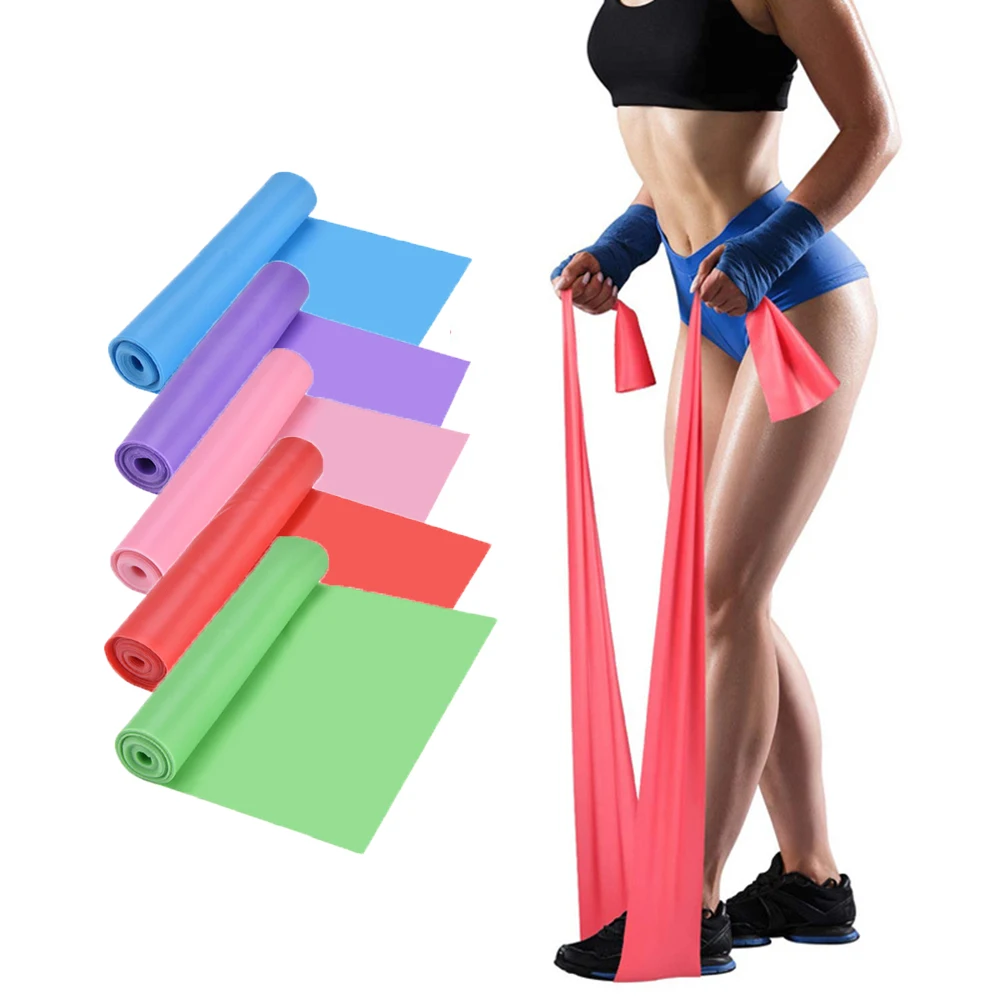 Yoga Sport Widerstands bänder Pilates Training Fitness Übung Home Gym Gummiband Natur kautschuk Latex Yoga Zubehör