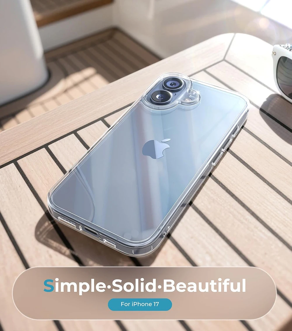 Military Grade Hybrid Clear Phone Case with Invisible Airbag and Hard Shell Protection
