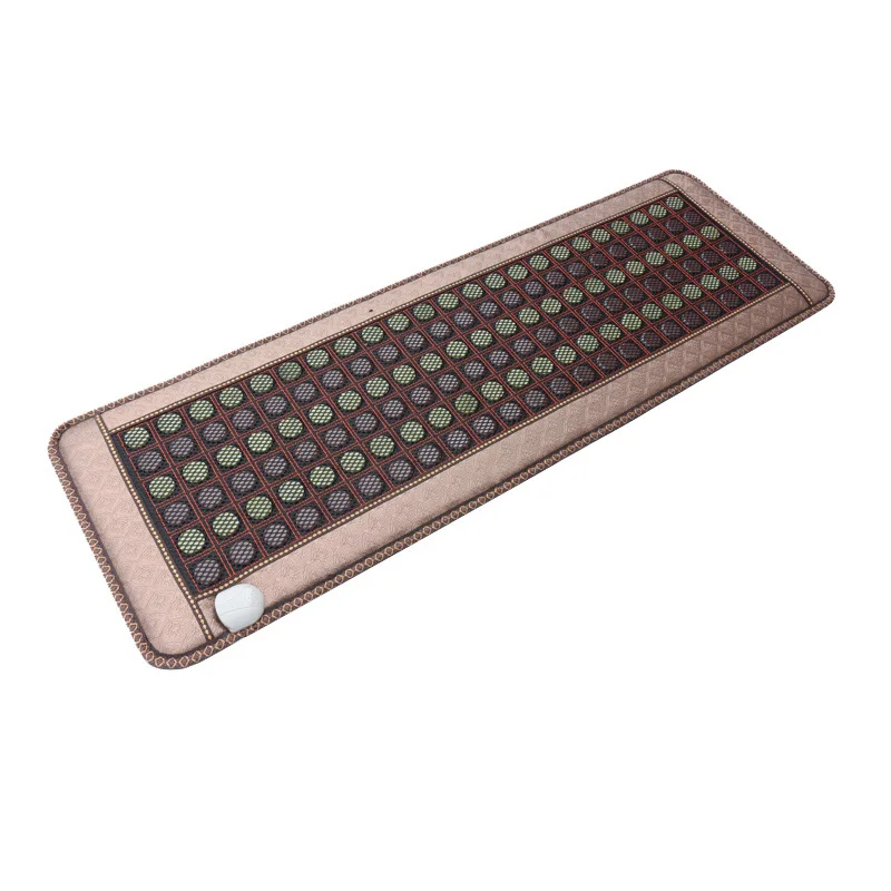 Comfortable home massage mattress topaz sofa cushion germanium stone tomalin heating body massager health cushion 220 v