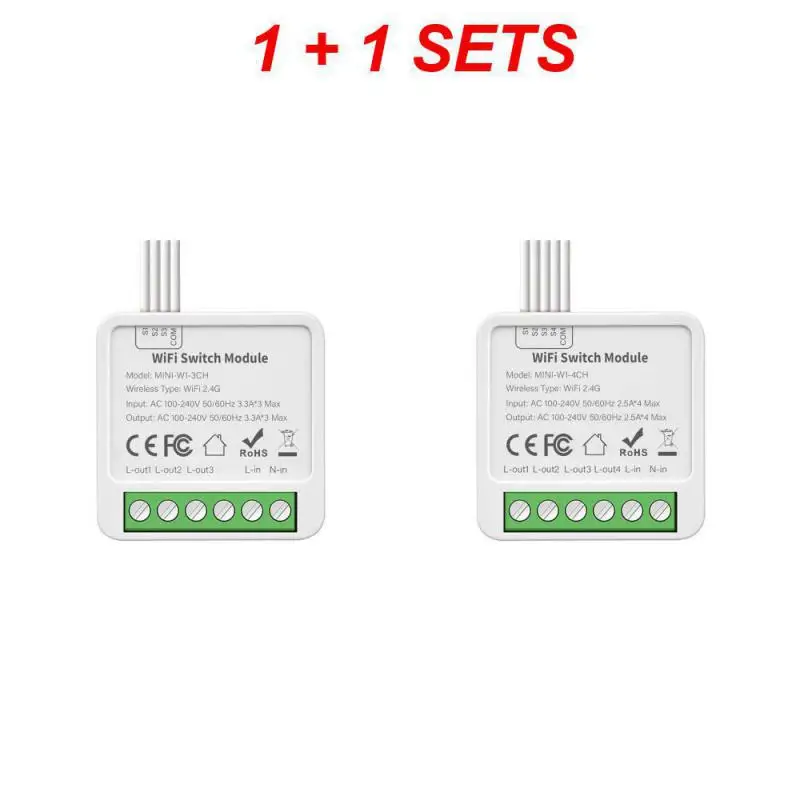Tuya 4CH: 4 Channel DIY WiFI Switch With Built In RF Module Dry Contact - Foto 2