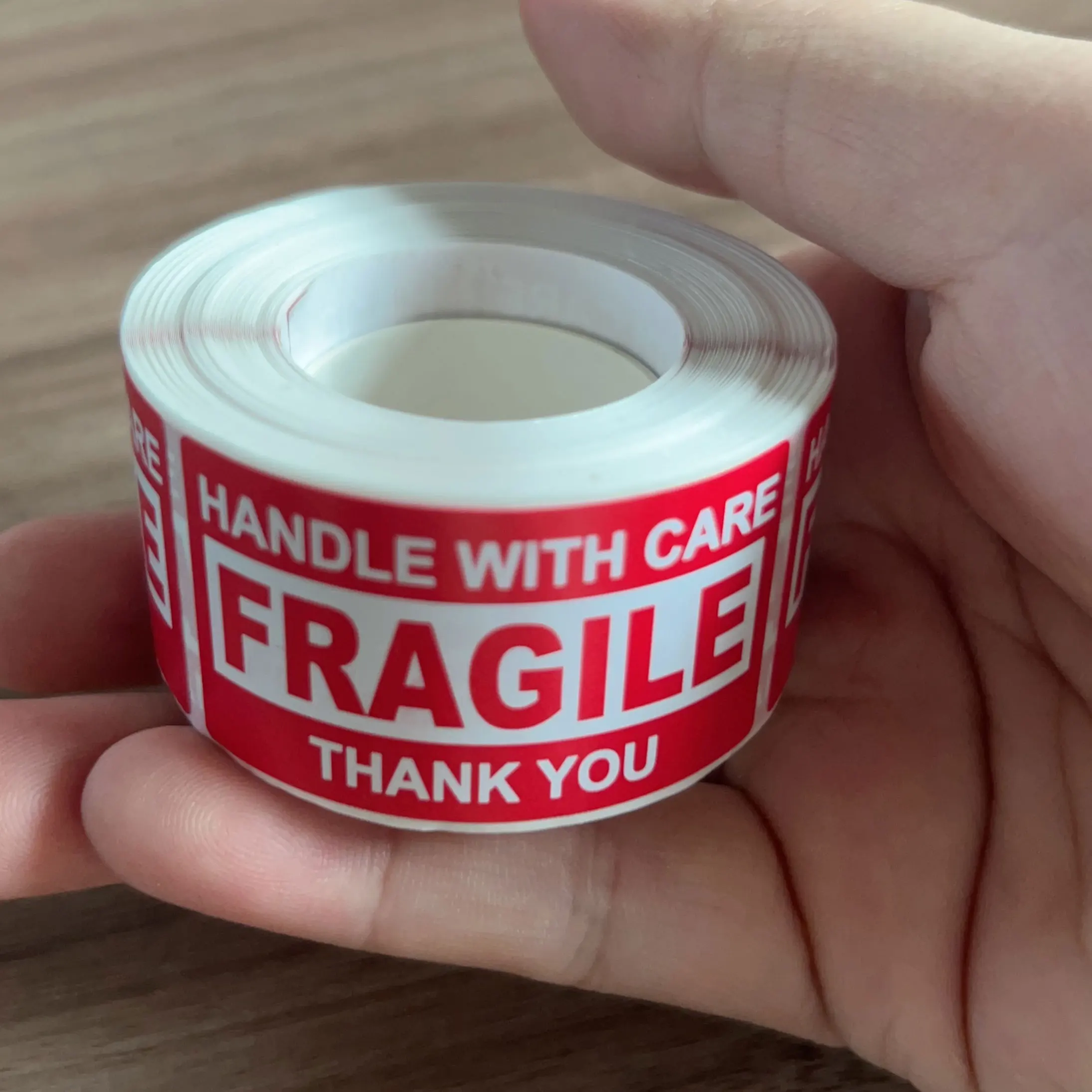250PCS/500PCS Handle with Care Fragile Stickers for Shipping Moving Glass Permanent Adhesive Fragile Labels
