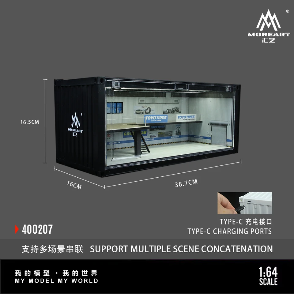 Time Box & MoreArt Container Repair Shop Lighting Diorama