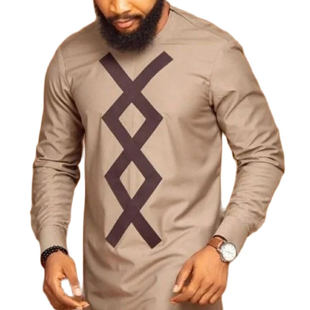 Deji Round Neck Dashiki Outfit