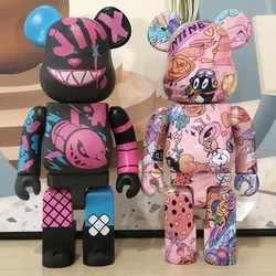 28cm 400% Bearbrick Series Decoration Luxury Living Room Decoration Home Decor Aesthetic Bear Toys Fashion Violent Bear Statues