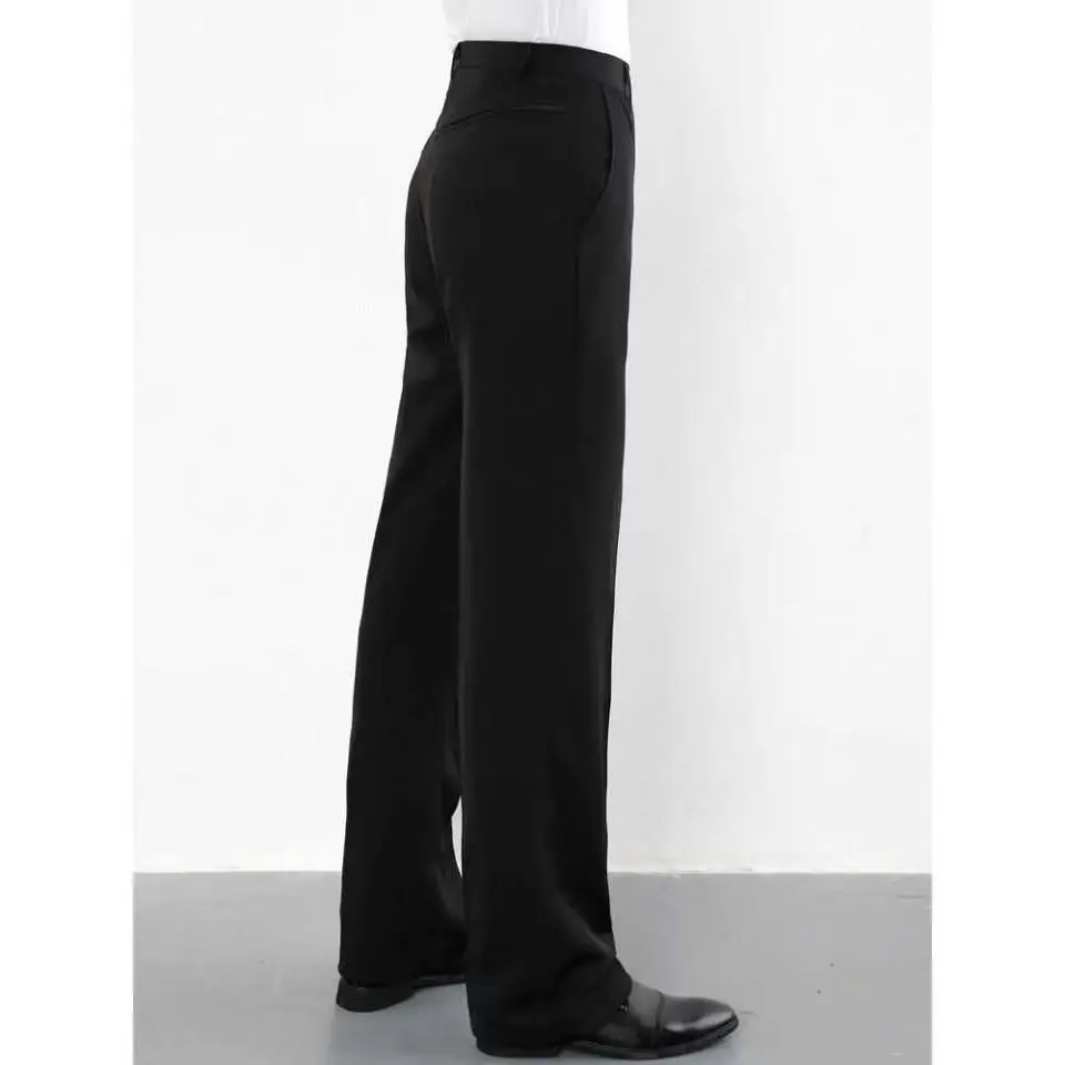 Dance Pants Professional Men Latin Dance Pants Satin Ballroom Dance Pants