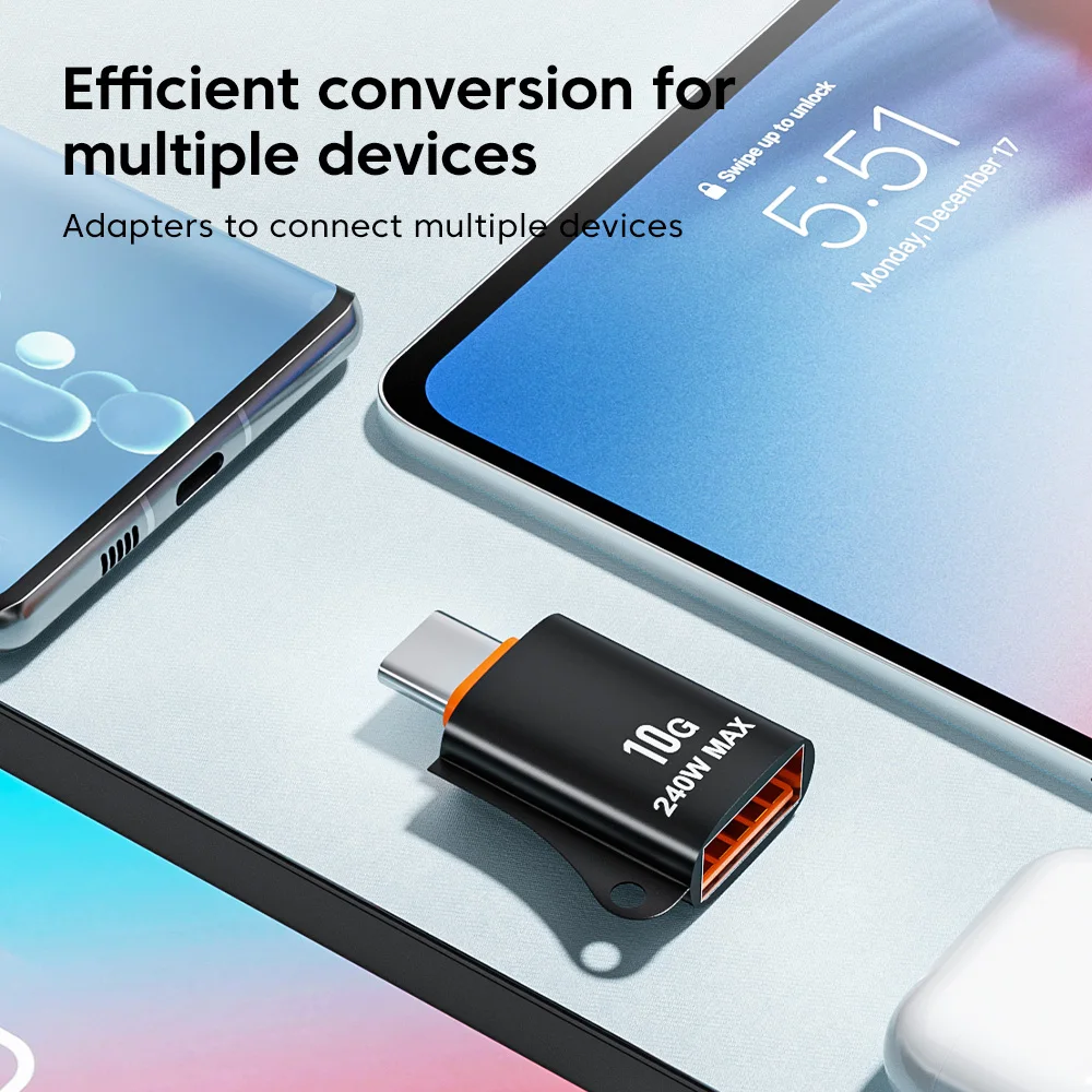 Olaf 10G USB C OTG Adapter USB 3.0 Female To Type C Male Converter For Xiaomi Samsung Macbook Fast Transfer OTG Connector