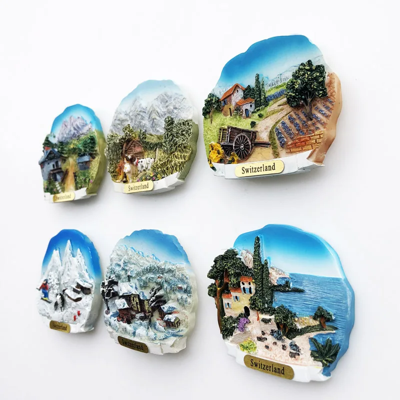 Description Picture 4 of itemEurope Switzerland 3D Fridge Magnets Tourism Souvenir Refrigerator Magnets Sticker Collection Handicraft Decoration Articles