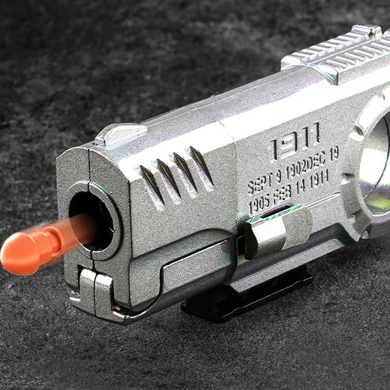 창의적인 휴대용 미니 1911 G17 소프트 총알 총 링 장난감 셸 피스톨 장난감 선물
