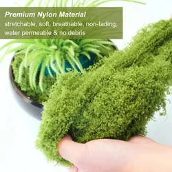 Artificial Green Moss Grass - Eternal Life Decor for Home & Garden, Mini Landscape Accents for DIY Crafts (Army green)
