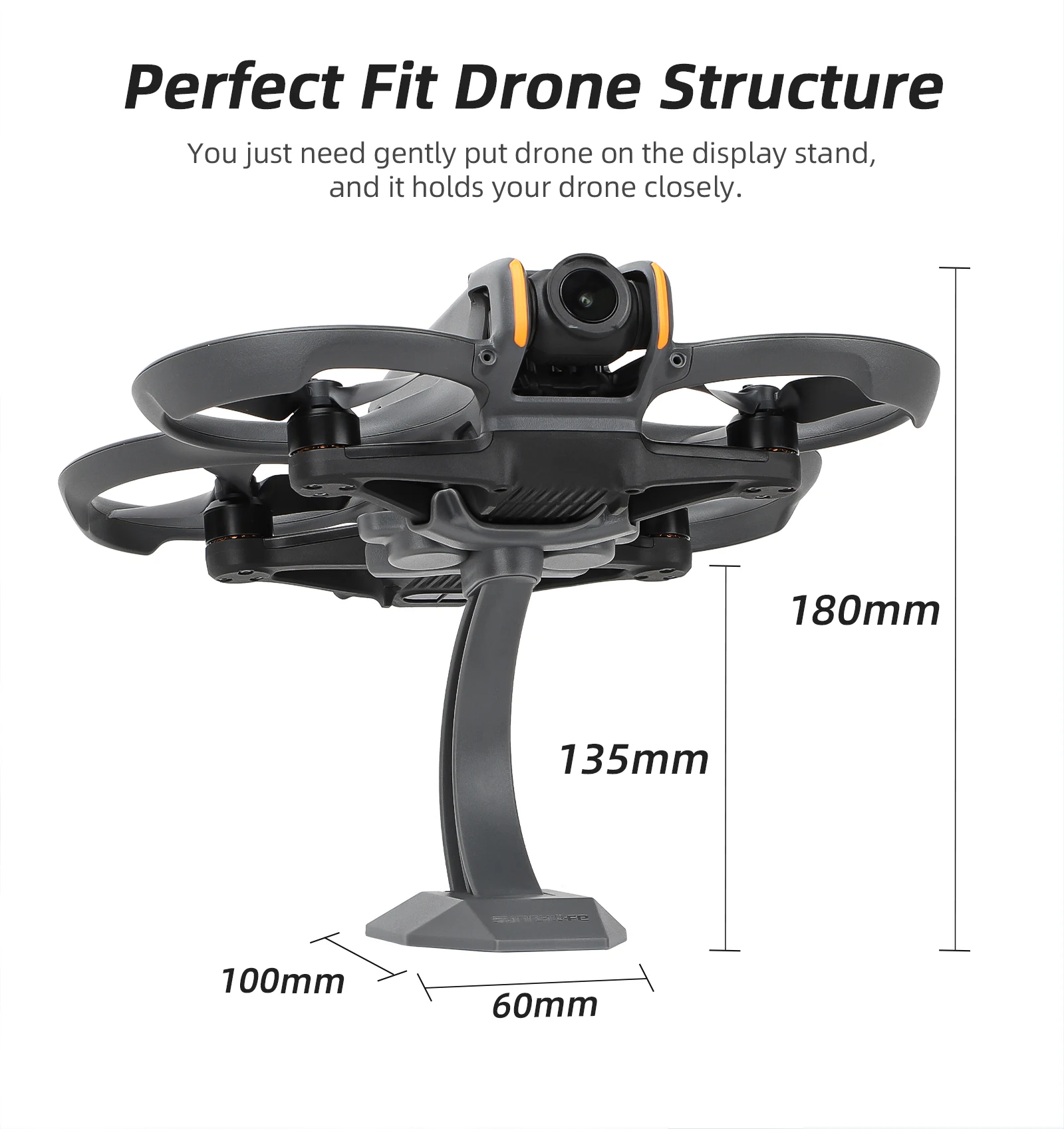Support d'affichage de bureau pour DJI Avata 2 et Avata 1, présentoir ZJ819 avec drone posé
