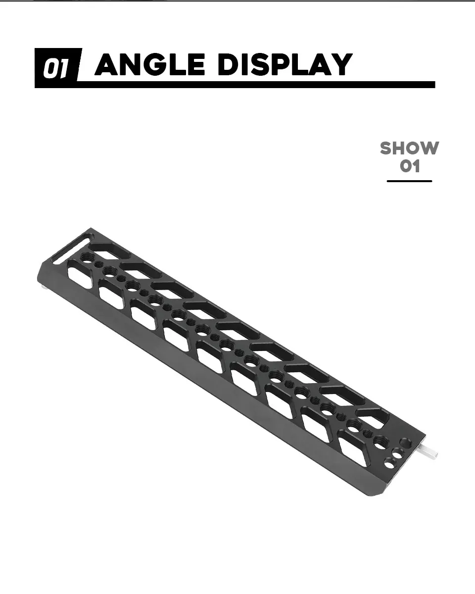 10" Bottom Dovetail Plate Quick Release Baseplate For Tripod Balancing Camera Se