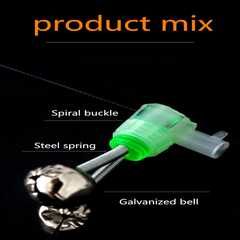 10 قطعة في الهواء الطلق الصيد لقط قضيب حلقة إنذار...