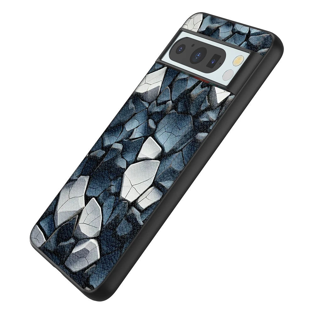 Back Cover Leather Case for Google Pixel 4 XL 4A 5 5A 5G 6 Pro 6A 7 Pro 7A 8 Pro 8A High Quality with Stone Texture Image Print - Image 5