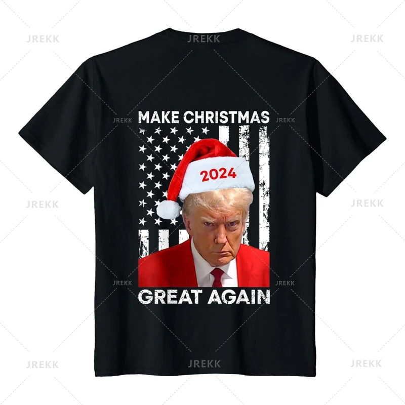 Funny Trump Ugly Christmas T Shirts For Men Make Christmas Great Again Trump T-shirt 3d Printed Round Neck Short Sleeve Tees 3d printed t shirts