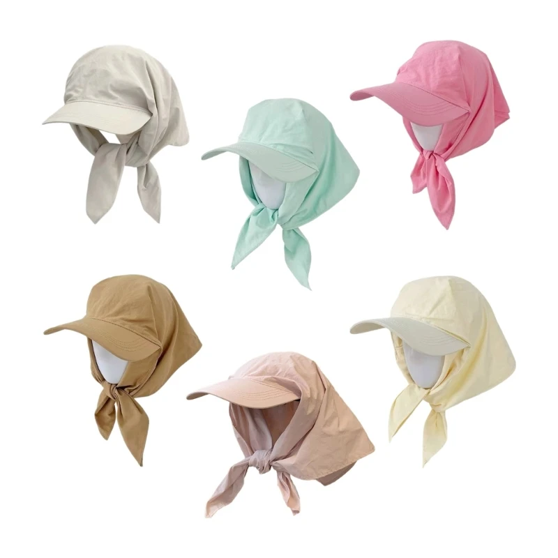 

Adult Baseball Caps for Travel Gathering Sunproof Girl Hat Self Tie Turban Hat