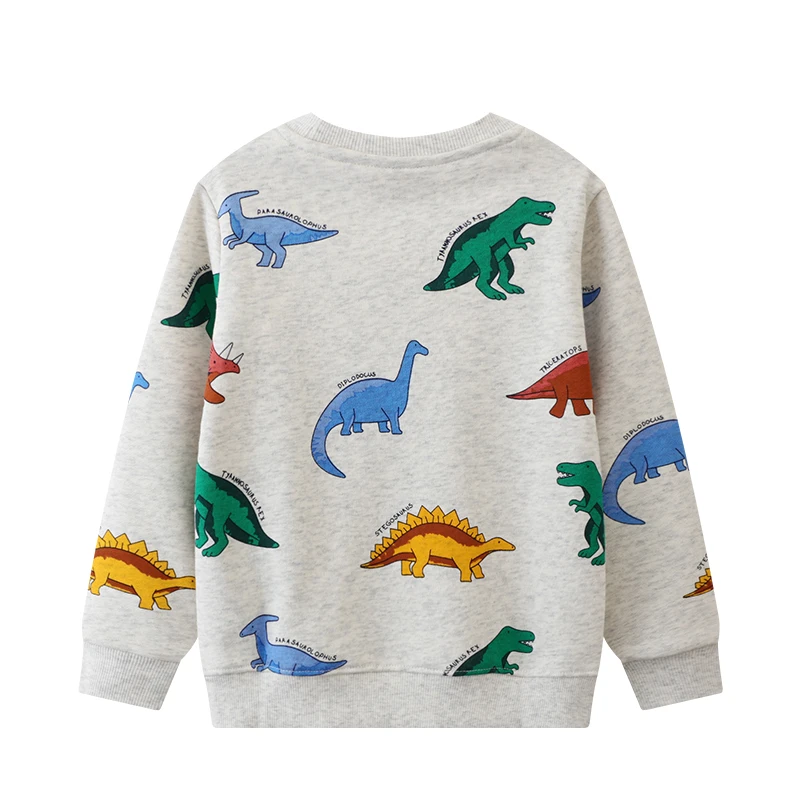 Children's Clothing Kids Clothes Toddler Boys Outerwear Cartoon Dinosaurs Sweatshirt Spring Autumn Tops Hoodies