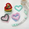 TYRY.HU 1PCS Silicone Teether Baby Toys Heart Shape Teether Rodent Gum Pain Relief Teething Toy Kids Sensory Educational 6