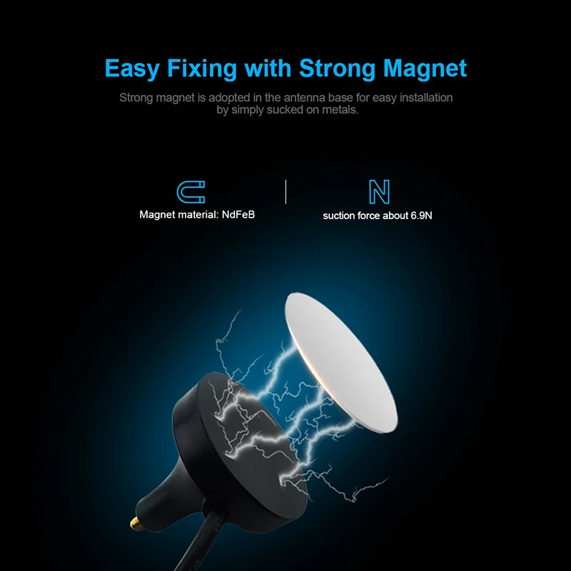 433MHz Lora Antenna Magnetic Base 433M Omni Antennas SMA Male 1m 3m Cable Long Range Antena for DTU Module Aerial TX433-XPL